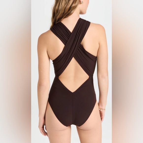 Ulla Johnson Kieran Maillot in Espresso, Size X-Large, $380 - Picture 8 of 17